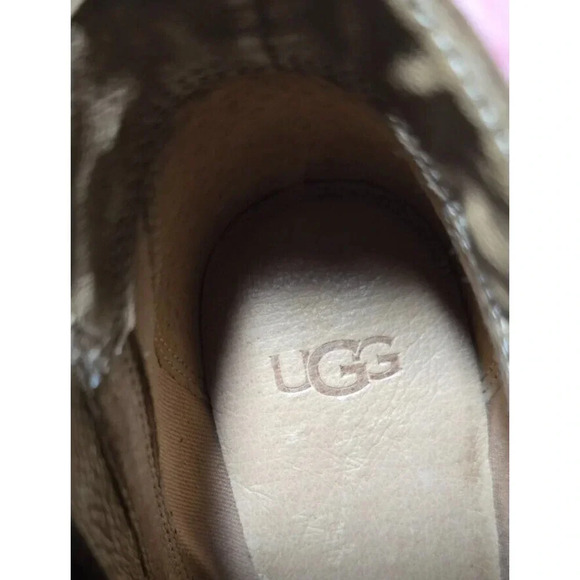 UGG Australia Womens Pixley Tan Ankle Boots Bootie Stacked Size 10 1095057 - Picture 10 of 10